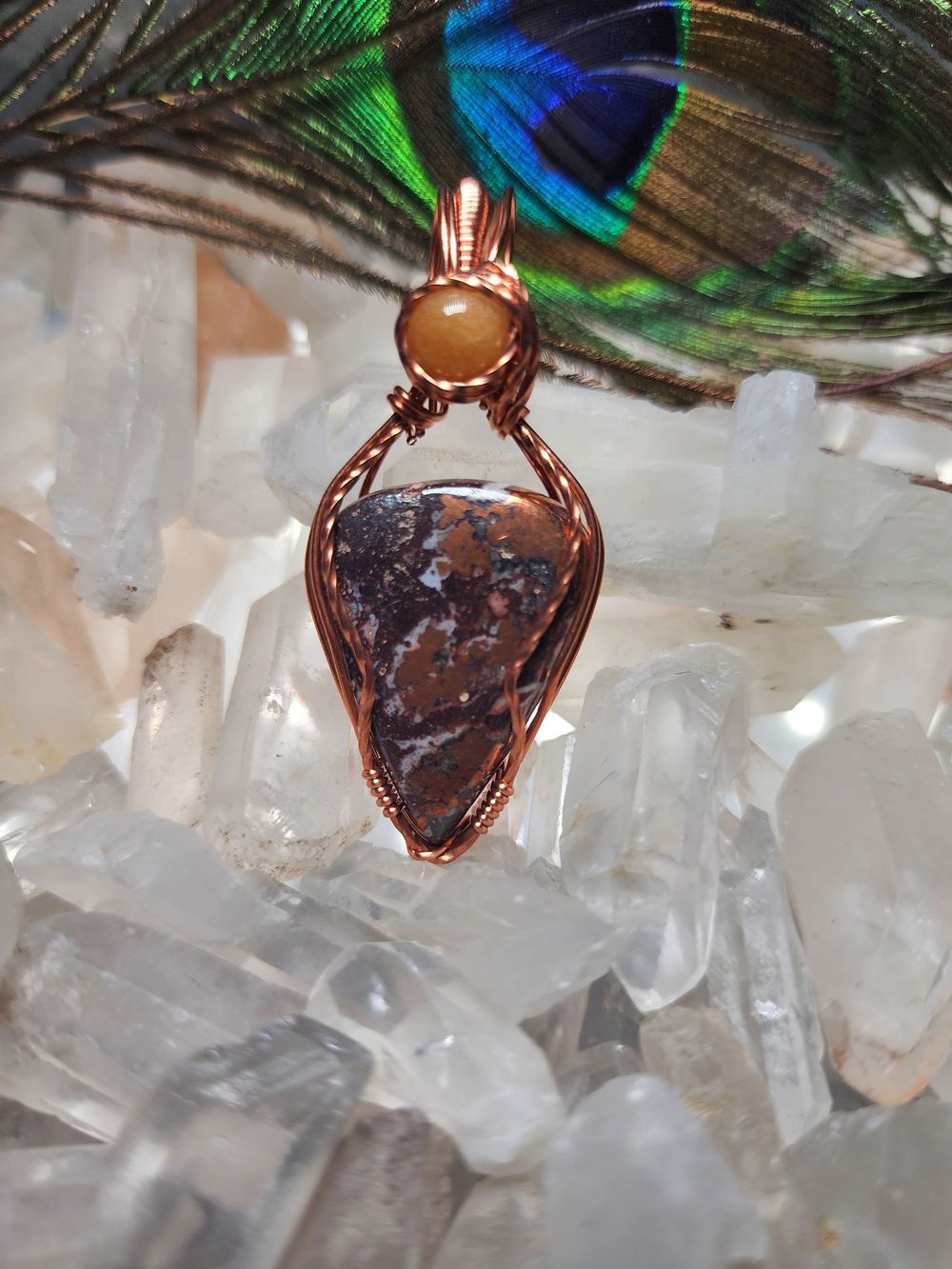 Autumn - Copper Dolomite and Calcite in Copper