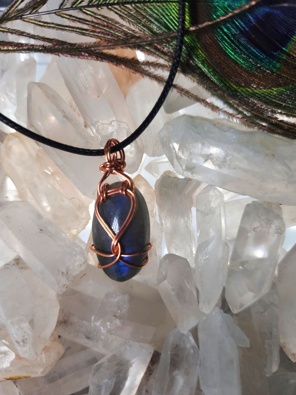 Blue Labradorite in Copper