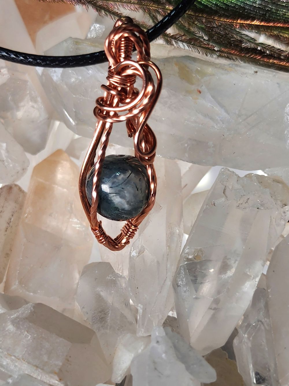 Amira - Moss agate Micro fidget