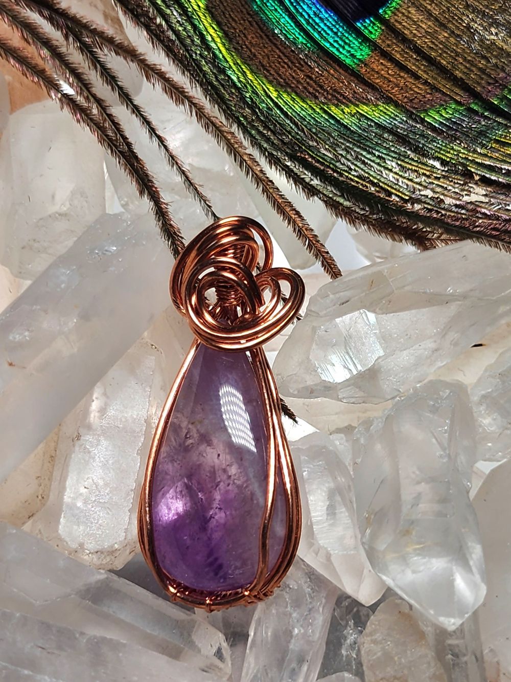 Caelia - Amethyst in Copper