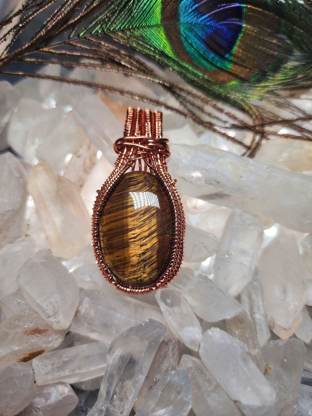 Clara - Tigers eye in copper